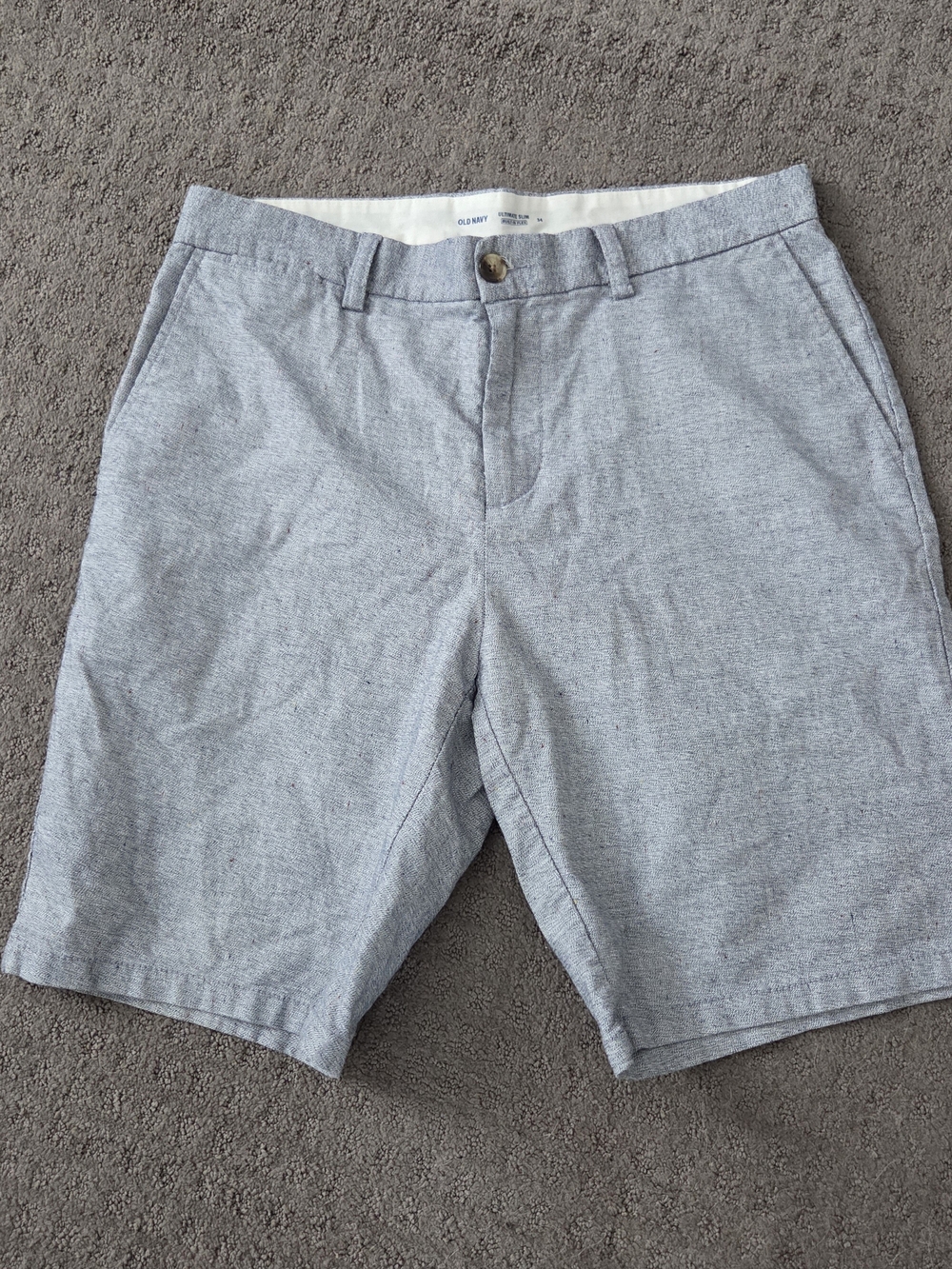 Old Navy Light Gray Flat Front Men's Shorts